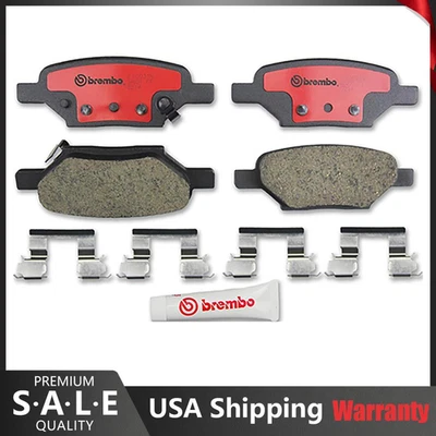 For Chevy Malibu HHR Pontiac G5 F6 Saturn Aura Brembo Rear Ceramic Brake Pad Set - Image 1 of 2