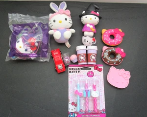 Hello Kitty Lot– Figures, Accessories, McDonald's TY Birthday Candles Misc Items - Picture 1 of 12