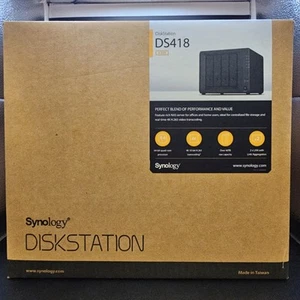 Synology 4 bay NAS DiskStation Model DS418 - Black - New - Unopened Box - Picture 1 of 6
