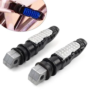 8MMUniversal Motorcycle Rear Footrest Foot Pegs Pedals For Harley For Honda se - Picture 1 of 10