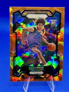 2024 Panini Prizm Draft Picks AJ Johnson Orange Ice #90 Wizards - Bild 1 von 1