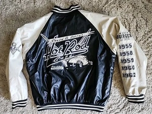 STEVE & BARRY'S HOT ROD CAFE V8 JACKET SIZE Large (Best Burger In Town ) - Picture 1 of 12