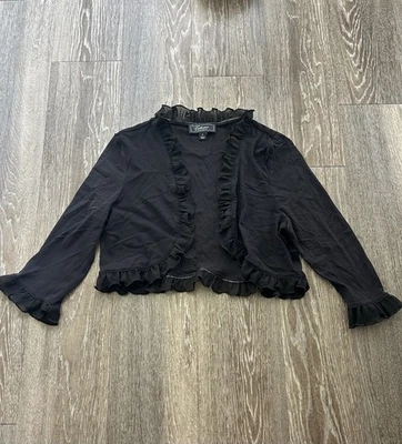 Bolero para mujer Dressbarn Collection Y2K Grunge Whimsigoth con volantes transparentes S Foto 1 de 4