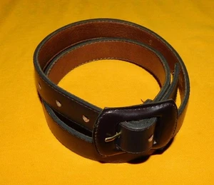 DAMEN SAKS FIVE AVENUED DUNKELBRAUN ECHTLEDER SCHMALER GÜRTEL GRÖSSE S - 26/65cm.. - Bild 1 von 6
