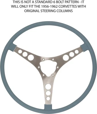 Volante American Retro Silver Blue 15" para Chevy Corvette 1958 Foto 1 de 4