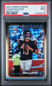 2024 Topps Chrome Refractor #202 Caleb Williams Rookie RCPSA 9 - Bild 1 von 1
