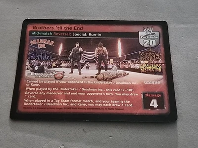 WWE RAW DEAL SS2 BROTHERS 'TIL THE END UNDERTAKER KANE ULTRA RARE - Image 1 of 4