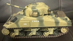 21st Century Toys Ultimate Soldier 1/18 WWII USMC M4 Sherman Tank COED Camo - Bild 1 von 8