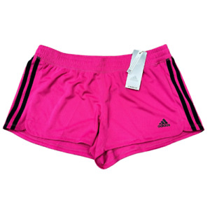 adidas Women's Pacer 3 Stripe Woven Polyester Gym Shorts - Select Color and Size