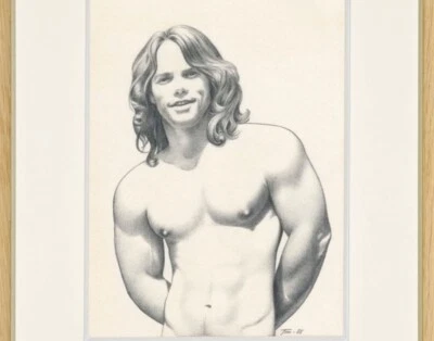 Tom de Finlandia retrato muscular homoerótico dibujo masculino Touko Laaksonen gay desnudo Foto 1 de 3