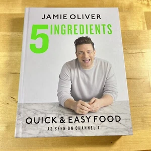 Jamie Oliver 5 Ingredients Hardcover Book Quick & Easy Food Recipes Cookbook - Picture 1 of 9