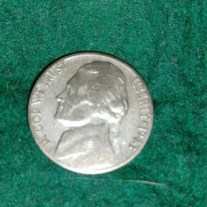 1943-S Nickel Jefferson Wartime Silver Alloy Nickel - Picture 1 of 5
