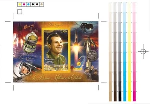 Costa d'Avorio 2012 Yuri Gagarin Russia Rara Prova Imperforata MNH - Foto 1 di 1