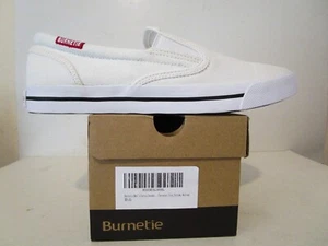 Burnetie Mens Skid Casual Fashion Slip-on Sneaker White Size 7 - Picture 1 of 6