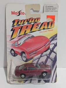 Maisto Turbo Tread BMW 1:64 Scale - Vintage Pocket Car - 1994 Toy in Packaging - Picture 1 of 5