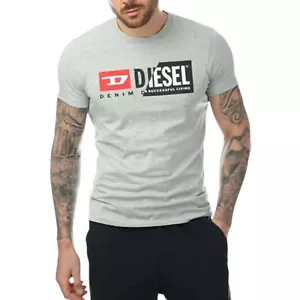 DIESEL T DIEGO CUTY Mens T Shirt Crew Neck Short Sleeve Maglietta Duel Logo Tee - Picture 1 of 5