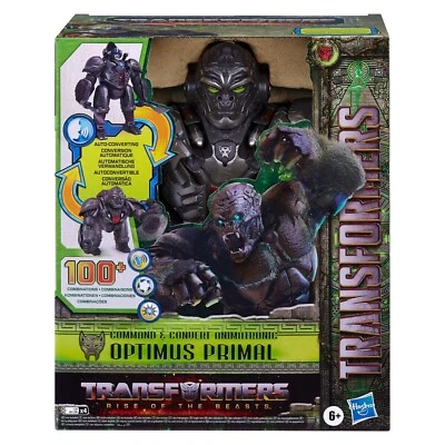 HASBRO TRANSFORMERS 7 COMMAND & CONVERT ANIMATRONIC 12.5" OPTIMUS PRIMAL FIGURE - Image 1 of 4