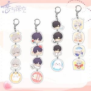 Love and Deepspace Anime Acrylic Keychain Bag Pendant Cosplay String Keyring - Picture 1 of 17