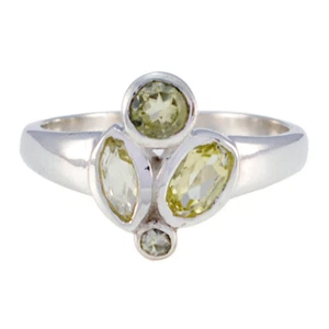 Homespun Jewelry Lemon Quartz Engagement Rings For Teacher's Day Gift AU - Picture 1 of 6