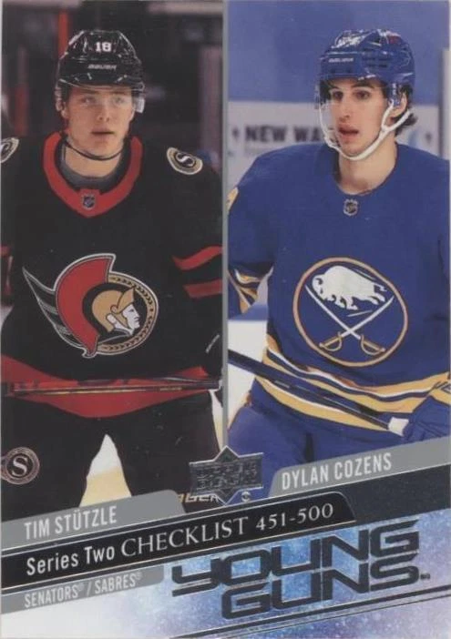 2020-21 Upper Deck - Dylan Cozens Tim Stutzle #500