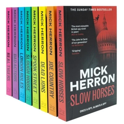 Slough House Thriller Series 8 Books Collection Set By Mick Herron Dead Lions - Image 1 of 4