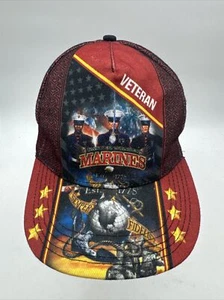 Veteran Cap MARINES Semper Fidelis Colorful Hat - Picture 1 of 11