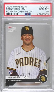 2020 Topps Now Road to Opening Day /211 Trent Grisham PSA 10 GEM MT Rookie RC