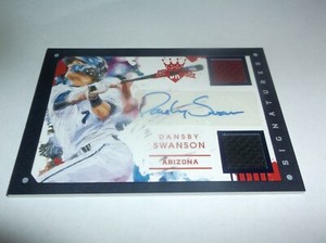 DANSBY SWANSON 2016 Diamond Kings DK Materials Signatures #DKS-DS 07/10 FRAMED