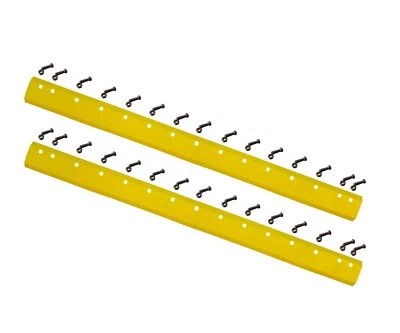 Two 8D-2787 Common 7ft Heat Treated Curved Grader Blades 1/2"x6"x84", w Hardware - Image 1 of 3