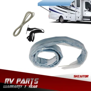1 PCS RV Awning Fabric 9'-20' Feet For RV Camper Trailer Replacement Fabric - Picture 1 of 12