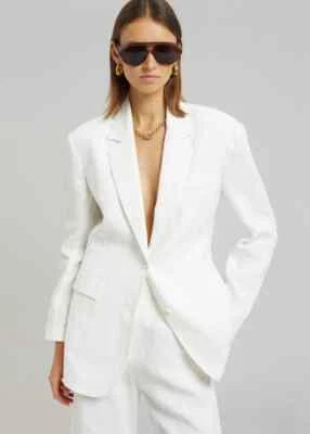 THE FRANKIE SHOP "BLOSSOM" TARA LINO BLANCO ROTO TALLA XS/S (Se adapta a S o M) Foto 1 de 4