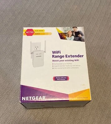 Netgear WiFi Range Extender Model EX6100 with AC750 Dual Band - Image 1 of 4