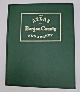 Facsimile 1876 Atlas Bergen County New Jersey Hardcover Illustrated 167p & Index - Picture 1 of 11