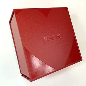 Authentic TOM FORD Square Empty Gift Box Valentines Day Heart Red 7.75"x4.25" - Picture 1 of 8