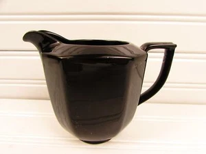 Indigo Black by Mikasa Creamer All Black Multisided b96 - Picture 1 of 2