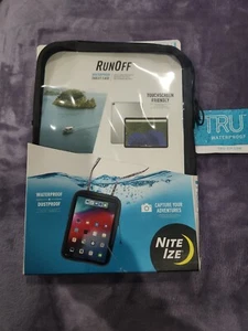 New! Nite Ize RunOff Waterproof Tablet Case with Lanyard, IP67 Zipper - Charcoal - Picture 1 of 11