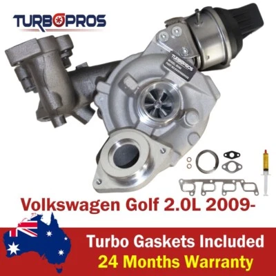 Cargador turbo Billet premium para Volkswagen Golf 2,0 L 2009 en adelante Foto 1 de 4