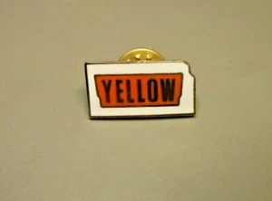 Camionero de 18 ruedas esmalte de 18 ruedas con logotipo de Yellow Trucking Company década de 1990 nuevo de lote antiguo - Imagen 1 de 3