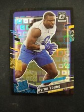 2023 Optic Byron Young Black Pandora Rated Rookie 12/25 RC LA RAMS NB