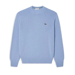 Lacoste Men's LS Crewneck Wool Pullover Sweater Classic Fit Overview Blue 2XL - Picture 1 of 5