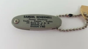 Schrenell Trucks Tractors Trailers Advertising Elizabeth NJ FOB Keychain  H4 - Picture 1 of 7