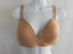 Reggiseno donna Anne Klein beige senza ferretto incrociato taglia 38C - Foto 1 di 7