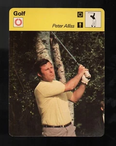 Tarjeta de golf Peter Alliss Sportscaster 1979 62-24 Italia casi nueva-como nueva - Imagen 1 de 2