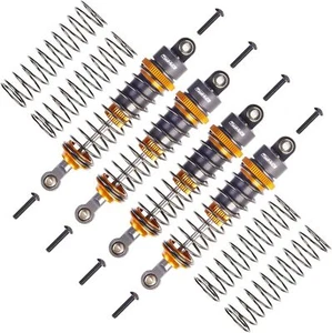 80mm Aluminum Oil Shocks for Tamiya CC01/Axial SCX10/TRX4 Crawler - Red - Picture 1 of 5