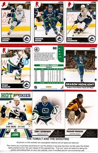 2010-11 Score Vancouver Canucks Master Team Set w/ R&T + All Goalies (22) - Picture 1 of 1