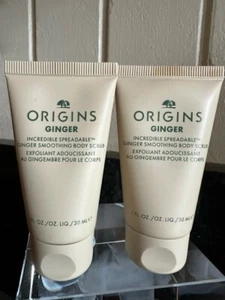 (2) ORIGINS GINGER INCREDIBLE SPREADABLE GINGER SMOOTHING BODY SCRUB 1 oz each - Picture 1 of 2