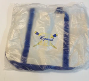 Loot Crate Harry Potter Hogwarts Quidditch canvas tote bag NIP blue yellow white - Picture 1 of 4