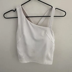 Reggiseno sportivo Lululemon Everlux asimmetrico tennis canotta donna 2 bianco LEGGI - Foto 1 di 13