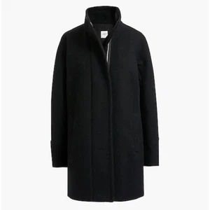 NUEVO CON ETIQUETAS J. Abrigo CREW City negro mezcla de lana 2 - Imagen 1 de 6