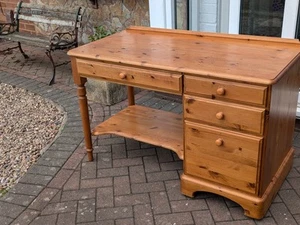 Ducal Pine Office Desk / Dressing Table. Delivery Available. - Picture 1 of 7
